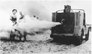 people behind a DDT Truck
