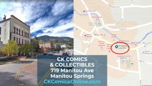 photo of ck comics and map of area